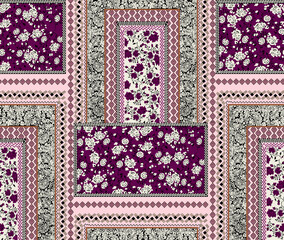 Endless pattern in bright spring style.