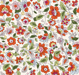 flowers pattern, repeat design pattern for textile printing factory, design for fashion.