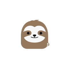Naklejka premium Sloth Vector Logo Design