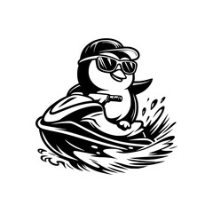 Penguin on a Jet Ski