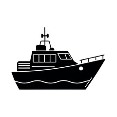 Obraz premium vector illustration of a boat