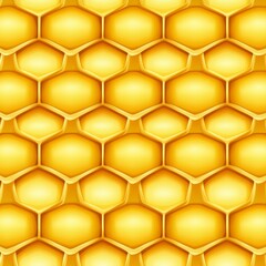 Golden Honeycomb Hexagon Pattern, Honey, Bee