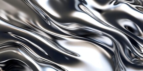 Liquid Metal Abstract Silver Fluid Texture, Metallic Background, silver texture Silver, Abstract