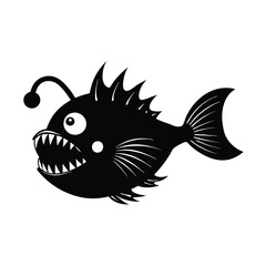 Fototapeta premium vector illustration of a cartoon fish