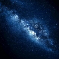 Fototapeta premium Milky Way galaxy gleaming in the night sky, a celestial river of stars.