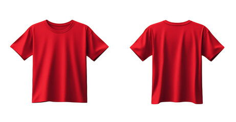 red t shirt isolated
