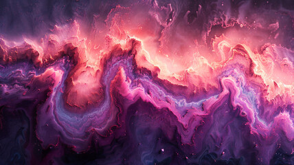 Abstract background with multicolored waves 
