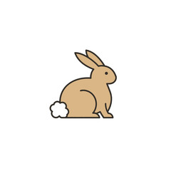 Fototapeta premium Rabbit Vector Logo Design