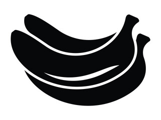 Banana icon set. Banana fruit icon isolated on white background. Style flat silhouette symbol sign website logo design. Set of bananas icon vector illustration. EPS 10