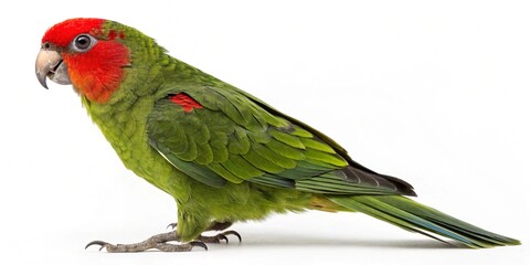 Fototapeta premium Red fronted parrot isolated on white background