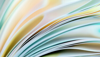 Colorful Magazine Pages Abstract Design
