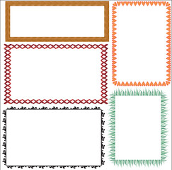 front page border design image element