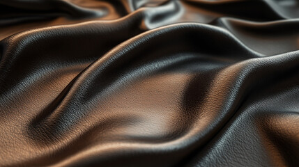 Naklejka premium Texture of Brown Leather Fabric