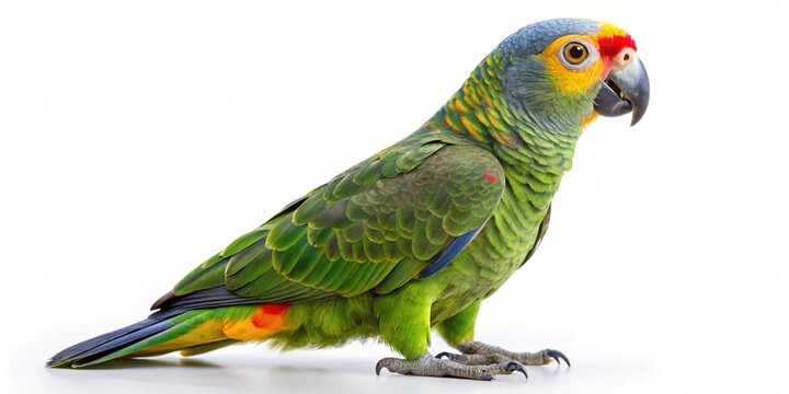 timneh parrot isolated on white background