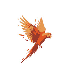 Fototapeta premium Parrot Vector Logo Design