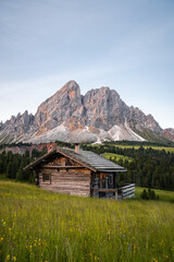 mountain hut in the alps (portrait format) © Thomas Schafelner