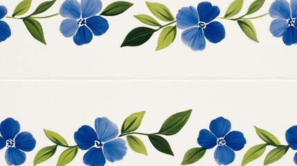 Elegant Large azulejo floral medallion design in bold cobalt blue against a white backdrop centered for artistic decoration 