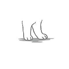 Obraz premium Animal Legs Vector Logo Design
