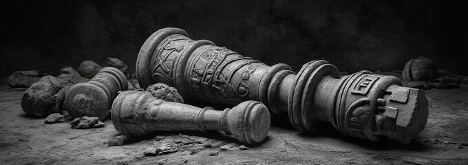 A 3D illustration featuring the design of a business concept with chess pieces