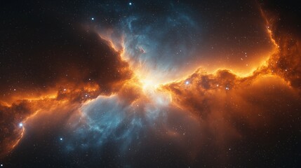 Fototapeta premium Colorful space galaxy nebula with stars, cosmic supernova background