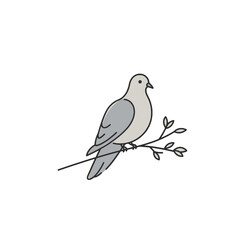 Fototapeta premium Dove Bird Vector Logo Design