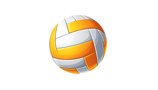 Cartoon volleyball
