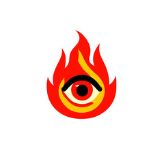 Eye in fire