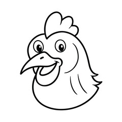 Obraz premium cartoon bird with a smile