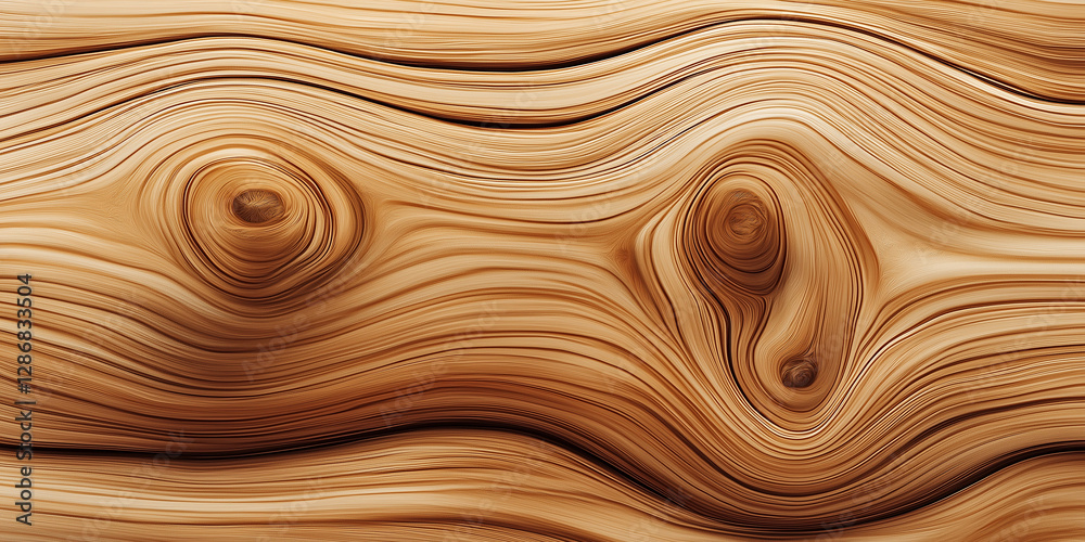 Aufkleber wood grain pattern forming concentric circles on a wooden surface