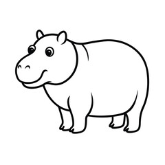 Fototapeta premium rhino vector illustration