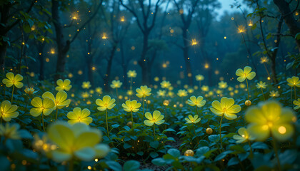 yellow leaves in the water