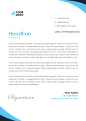 Letterhead Modern business and corporate template Professional creative business a4 document identity