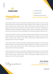 Letterhead Modern business and corporate template Professional creative business a4 document identity