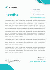 Letterhead Modern business and corporate template Professional creative business a4 document identity