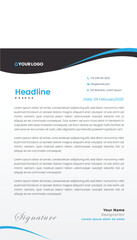 Letterhead Modern business and corporate template Professional creative business a4 document identity