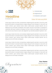 Letterhead Modern business and corporate template Professional creative business a4 document identity
