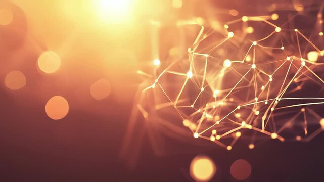 Bright light illuminates intricate connections, creating a mesmerizing display of modern artistry. Details reveal interplay of light and design, showcasing innovation and creativity