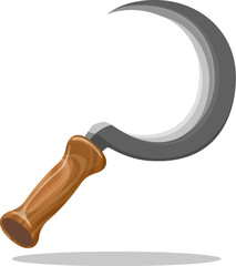 Sickle colorful emblem