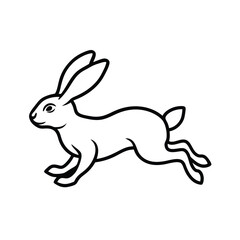 Obraz premium vector illustration of a rabbit