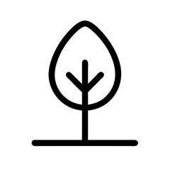 Obraz premium Tree Icon Vector Art Illustration for Nature Environment and Eco-Friendly Designs