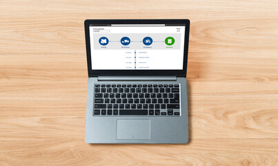 Delivery tracking system for e-commerce and modish online business to timely goods transportation...