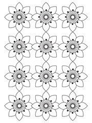 PrintFlowers Coloring Pages For Adules