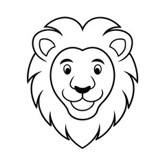 Obraz premium lion head cartoon