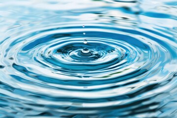 Gentle water ripple effect serene blue background nature photography