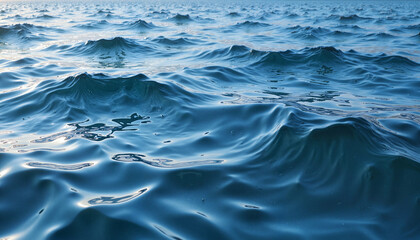 Naklejka premium Hypnotic ripples in turquoise water, abstract fluidity