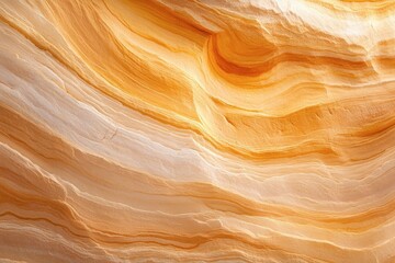 Obraz premium Beautiful orange and white sandstone formations under natural light showcasing unique textures and patterns at a geological site