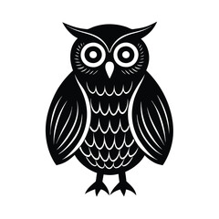 Fototapeta premium owl on white background