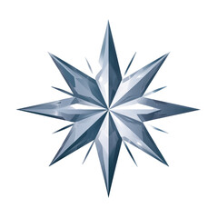 Dynamic Star Vector Illustration – Striking Icon Composed of Bold Shapes, High-Quality PNG Isolated for Contemporary Graphics