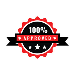 Obraz premium Approved stamp icon, Rubber Stamps.