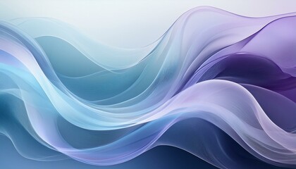 Dreamy Fluid Swirls in Soft Blue and Purple